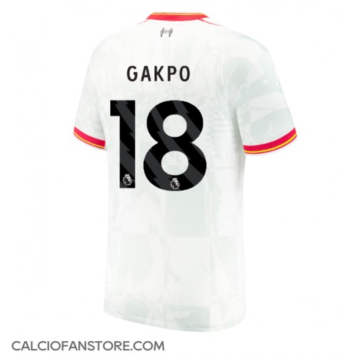 Maglia Calcio Liverpool Cody Gakpo #18 Terza Divisa 2024-25 Manica Corta